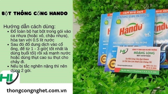 bột thông cống hando