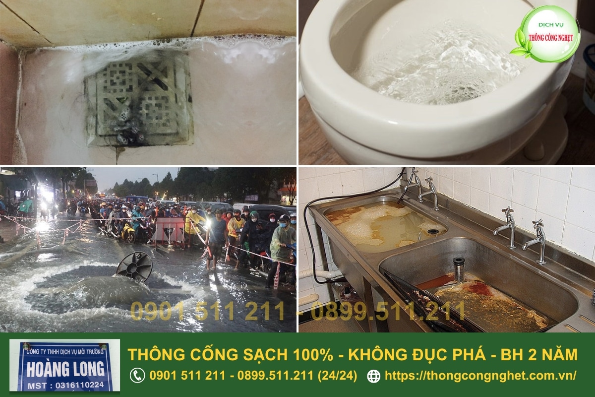 cách thông cống nghẹt
