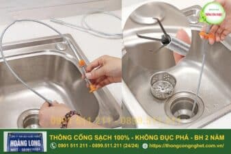 cách thông cống nghẹt