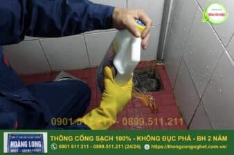 cách thông cống nghẹt
