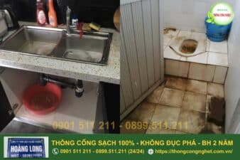 cách thông cống nghẹt