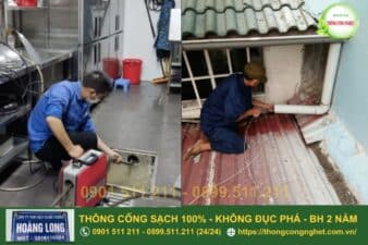 cách thông cống nghẹt