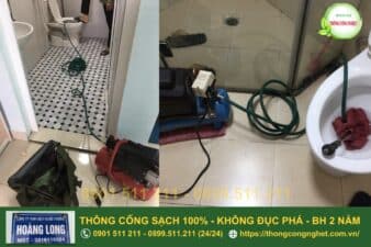 cách thông cống nghẹt