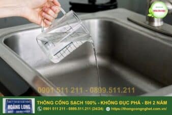 cách thông cống nghẹt