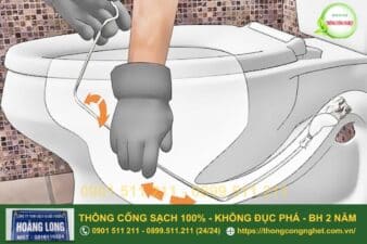 cách thông cống nghẹt
