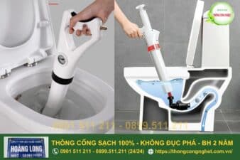 cách thông cống nghẹt