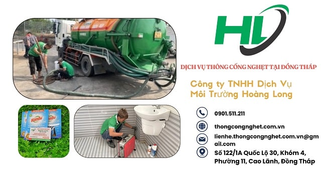 dịch vụ thông cống nghẹt đồng tháp