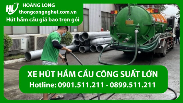 thông hút hầm cầu long an