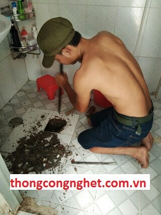 Quy trình thi công dịch vụ thông cống Cần Guộc như sau: