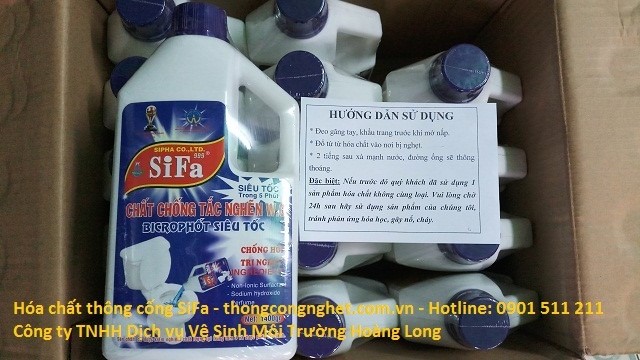 bán hóa chất thông cống SiFa tại Cần Thơ
