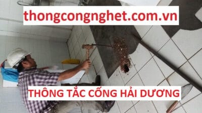 thông tắc cống hải dương
