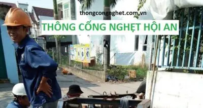 thông cống nghẹt hội an