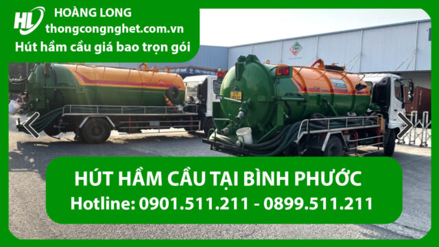 hút hầm cầu tại bình phước