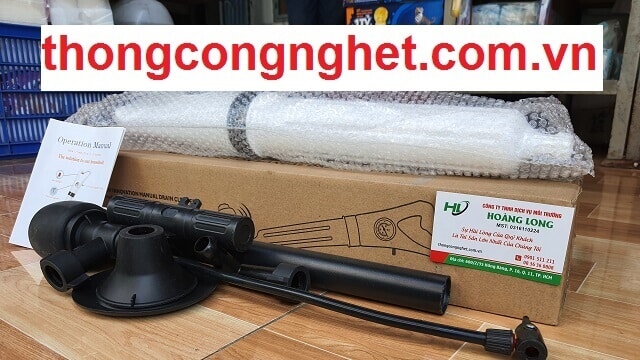 dụng cụ thông tắc cống, bồn cầu khí nén