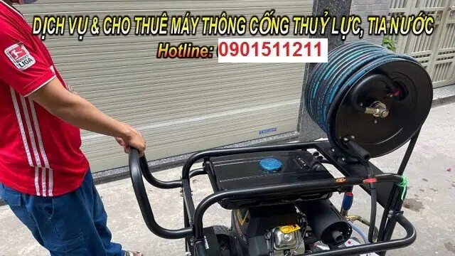 máy thông cống áp lực nước cực mạnh