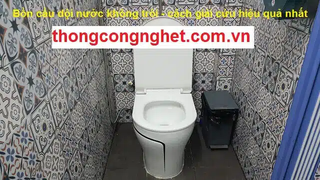 cách xử lý dội nước bồn cầu không trôi