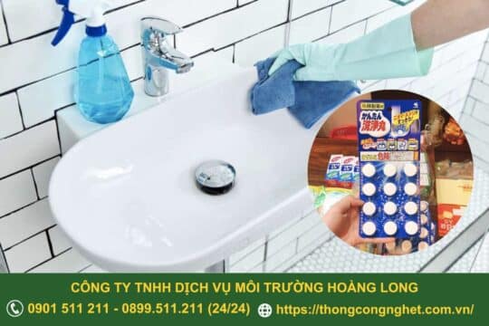 cách thông bồn rửa mặt