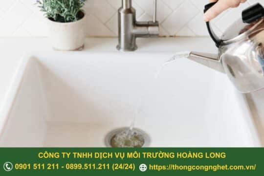 cách thông bồn rửa mặt