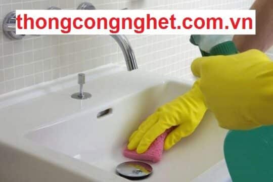 cách thông bồn rửa mặt