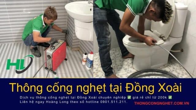 Thông cống nghẹt tại Đồng Xoài