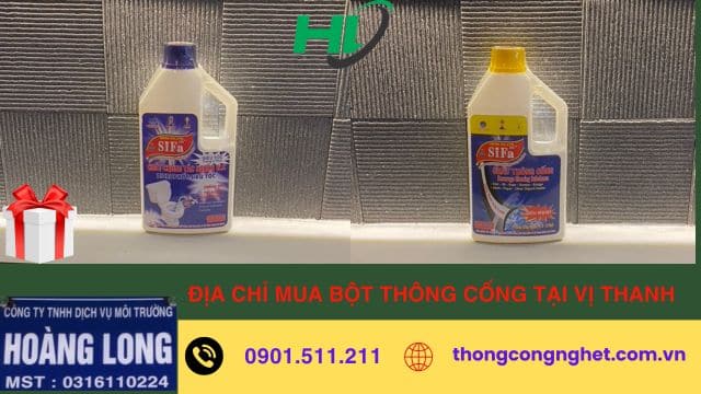 địa chỉ mua bột thông cống tại hậu giang