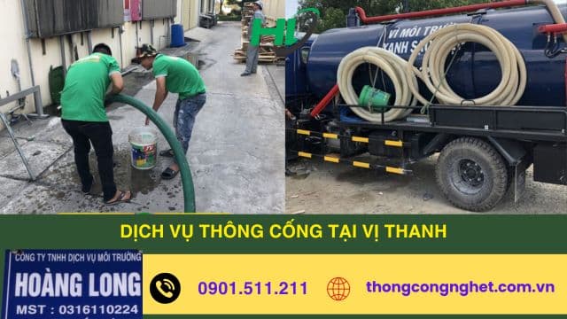 dịch vụ thông cống tại vị thanh