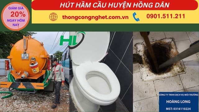 hút hầm cầu tại hồng dân