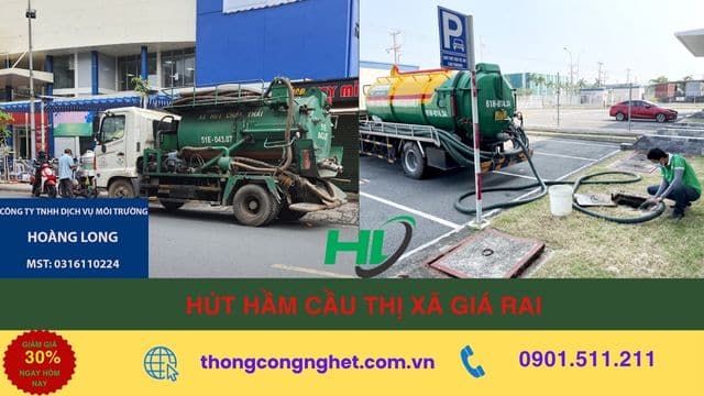 hút hầm cầu thị xã giá rai