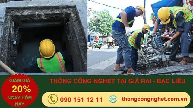 thông cống nghẹt tại giá rai