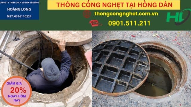 thông cống nghẹt tại hồng dân