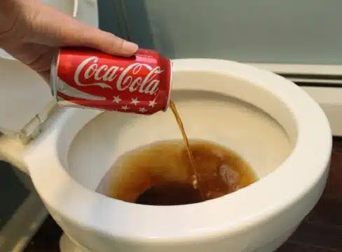 Xử lý bồn cầu bị đầy hơi bằng Coca Cola