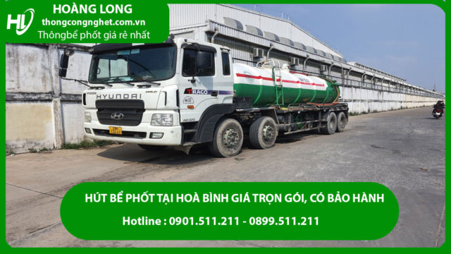 hút bể phốt tại hoà bình